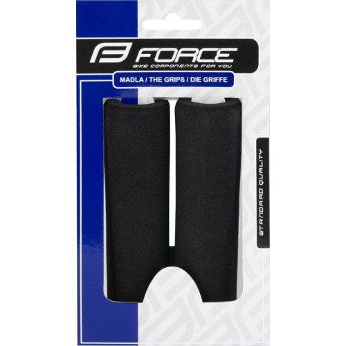 Грипсы FORCE 130mm, поролоновые, чёрные