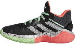 Adidas подростковые кроссовки Harden Stepback J Black Pink Green FW8545