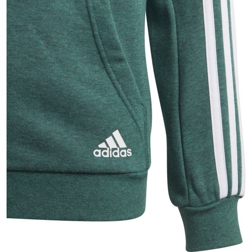 Adidas YB 3S FZ Hoodie Green Kids' Sweatshirt DJ1745