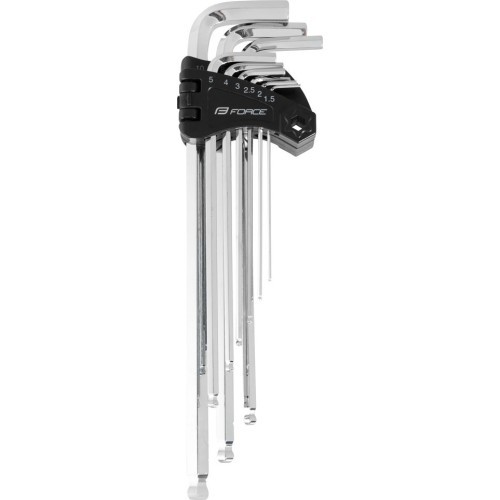 FORCE hex key set 1.5-10mm with holder