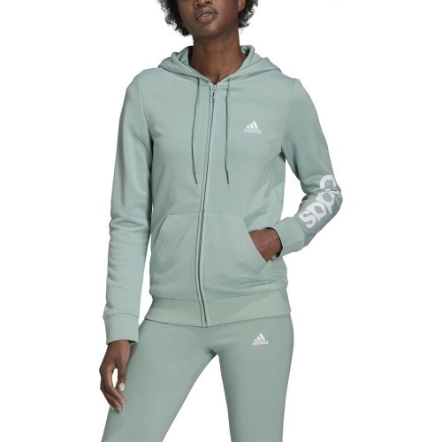 Adidas W Lin FT FZ Hoodie Women's Green GL0795