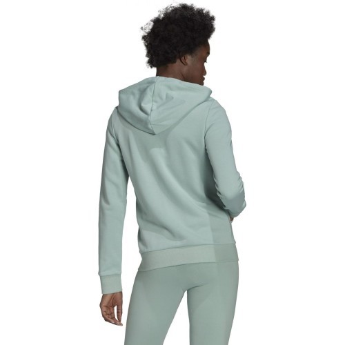 Толстовка женская Adidas W Lin FT FZ зелёная GL0795