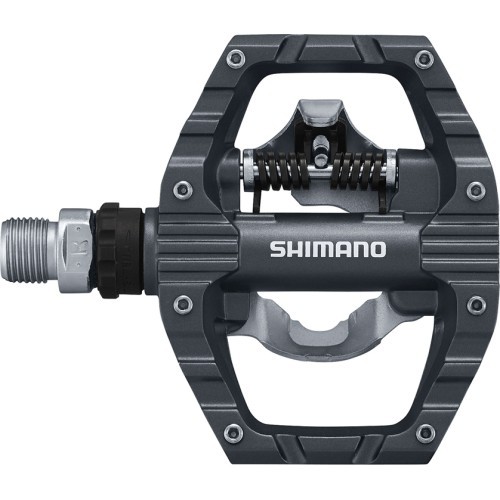 Shimano EH500 pedals, double-sided, with SH56 cleats, black