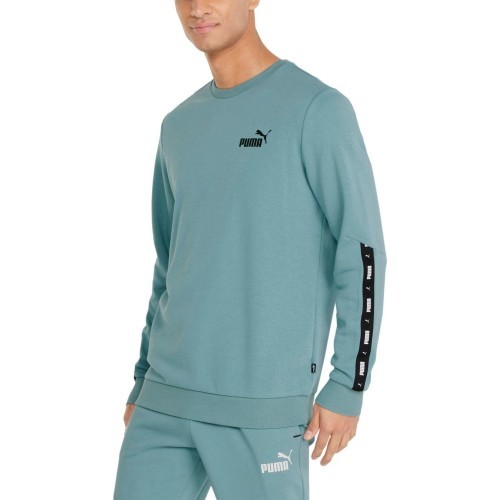 Puma Džemperis Vyrams Ess+ Tape Crew Green 847384 50