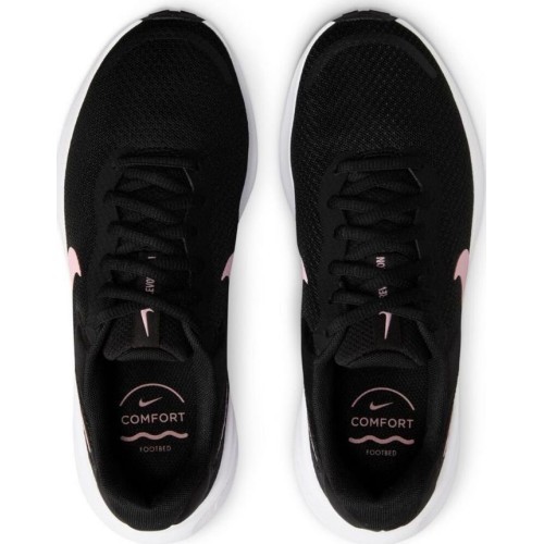 Nike Avalynė Moterims Revolution 7 Black White Pink FB2208 004