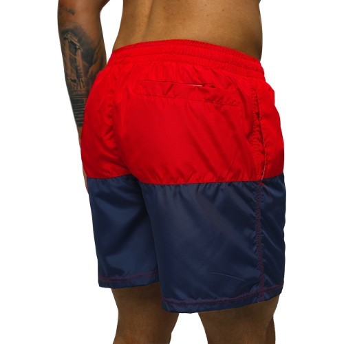 J.Style Men's Swim Shorts Blue Red HM062