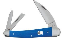 Pocket Knife Case SS Blue G-10 Seahorse Whittler
