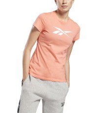 Reebok TE Graphic Vector T Women's Top Peach GI6640