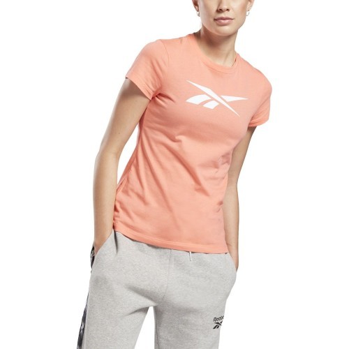 Reebok TE Graphic Vector T женская футболка Peach GI6640