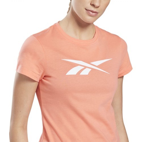 Reebok TE Graphic Vector T женская футболка Peach GI6640