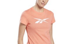 Reebok TE Graphic Vector T женская футболка Peach GI6640