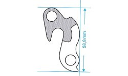 Петух переключателя A HG-014 с винтом, (1006a) правый