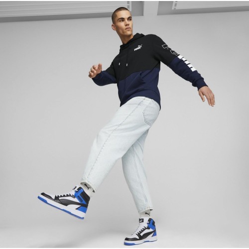 Puma Rebound V6 Men's Shoes White Blue Black 392326 10