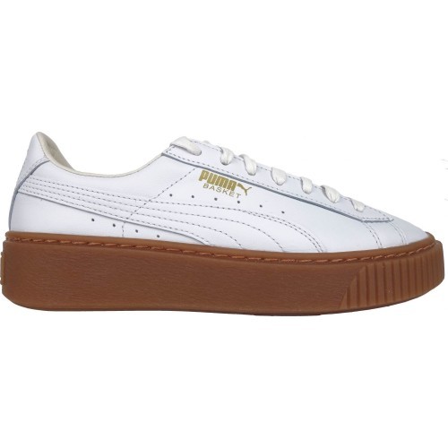 Puma Basket Platform Core White Shoes