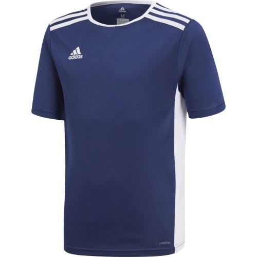 Футболка подростковая Adidas Entrada 18 Jsyy тёмно-синяя CF1047