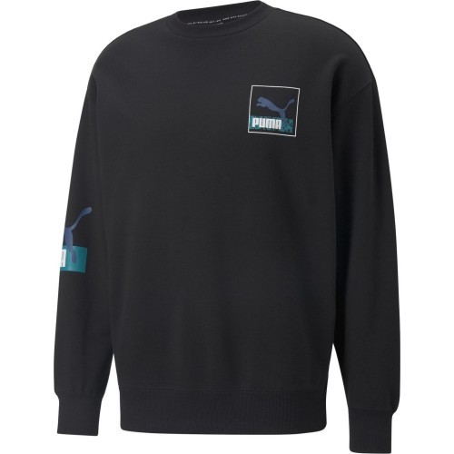 Мужской свитшот Puma Brand Love Crew Tr, чёрный 535630 01