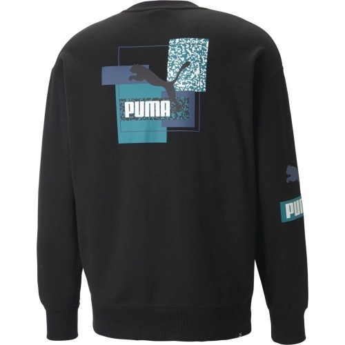 Мужской свитшот Puma Brand Love Crew Tr, чёрный 535630 01