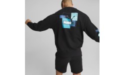Мужской свитшот Puma Brand Love Crew Tr, чёрный 535630 01