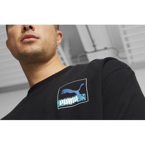Мужской свитшот Puma Brand Love Crew Tr, чёрный 535630 01