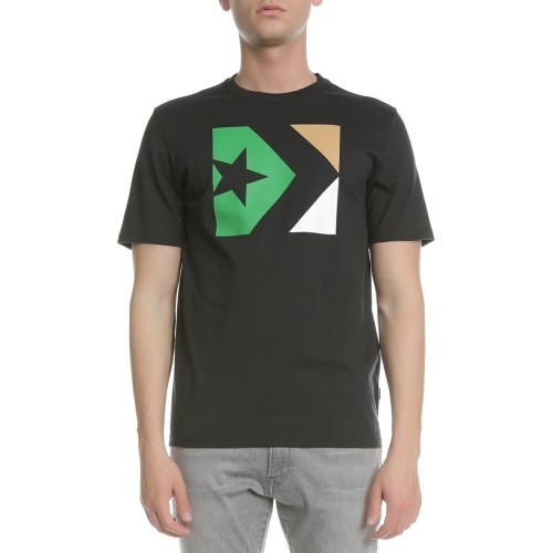 Converse Marškinėliai Star Chevron Tri Color Tee Black 10005884 001