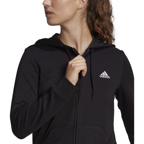Adidas W Lin Ft Fz Hoodie Women's Sweatshirt Black GL0791