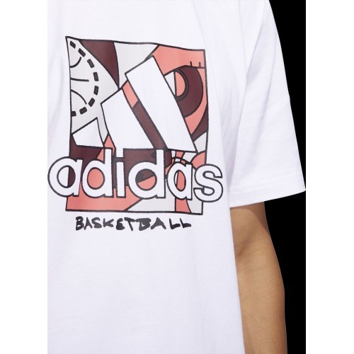 Adidas Marškinėliai Vyrams Univ Bos White HC6911