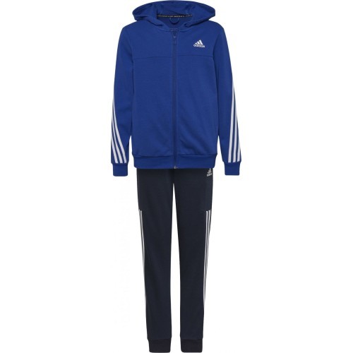 Adidas B Cotton Ts Sports Suit for Teens, Black Blue HP1437