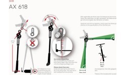Hebie AX 618 Kickstand for 26-29" V-Brake Bikes, No Disc Brake Adapters, Aluminium (Black)