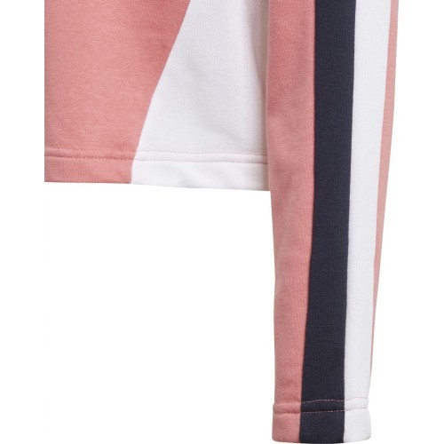 Adidas Sportinis Kostiumas Mergaitėms G Hooded Crop Ts Black Pink GM8933