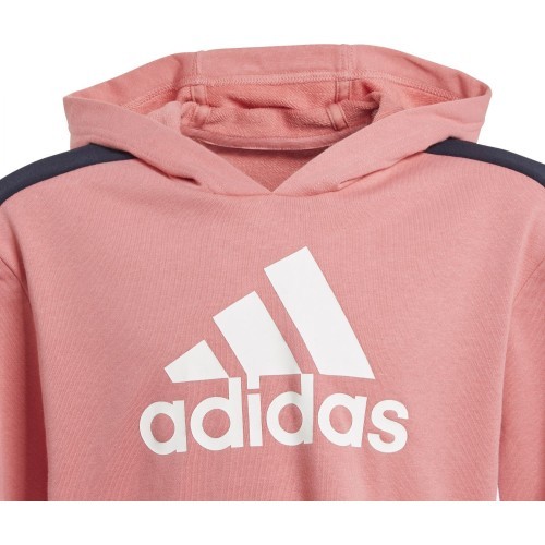 Adidas Sportinis Kostiumas Mergaitėms G Hooded Crop Ts Black Pink GM8933