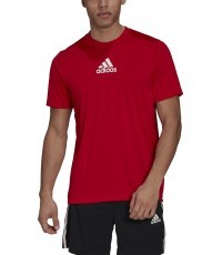 Мужская футболка Adidas 3S Back Tee красная GM4318