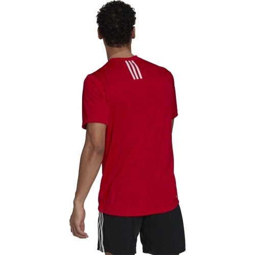 Adidas Marškinėliai Vyrams M 3s Back Tee Red GM4318