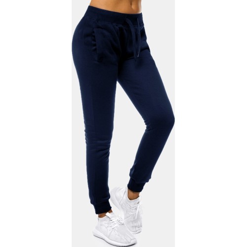 J.Style Women's Fleece Sports Pants Navy 68CK01-66