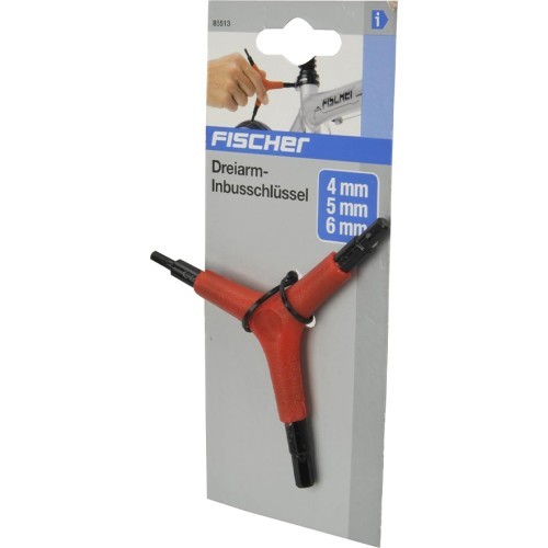 Šešiakampis įrankis Fischer // 4 / 5 / 6 mm sizes, 3-Arm Allen Key