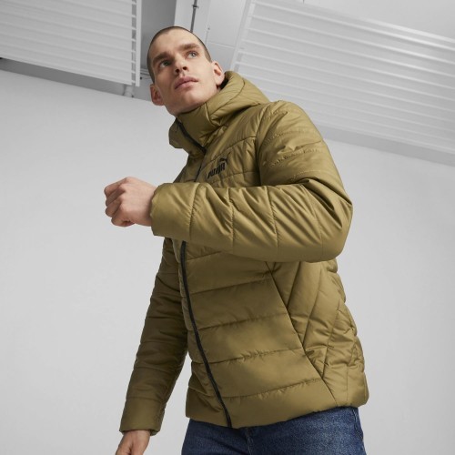 Puma Men's Ess Hooded Padded Jacket Brown 848938 93