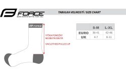 Носки FORCE North Thermo // длинные, размер L-XL (42-47) (сине-оранжевые)