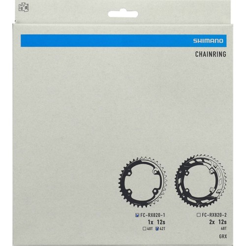 Priekinė žvaigždė Shimano GRX FC-RX820-1 // 42T, B.C.D.: 110 mm