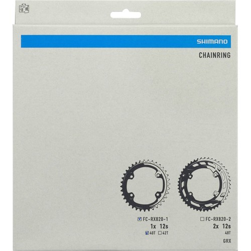 Shimano GRX FC-RX820-1 Front Chainring, 40T, B.C.D.: 110 mm