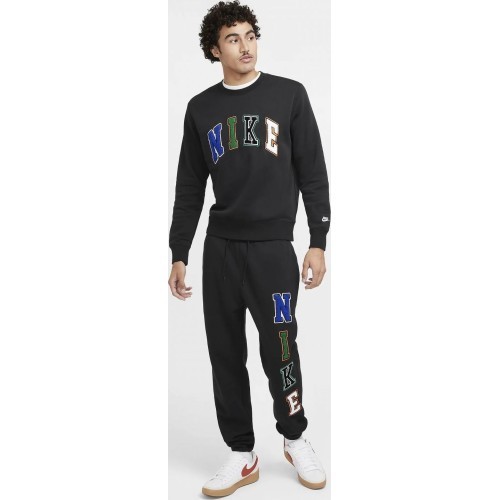 Nike Club Men's Sweatshirt Nk Club Bb Crew Letters Black FZ0879 010