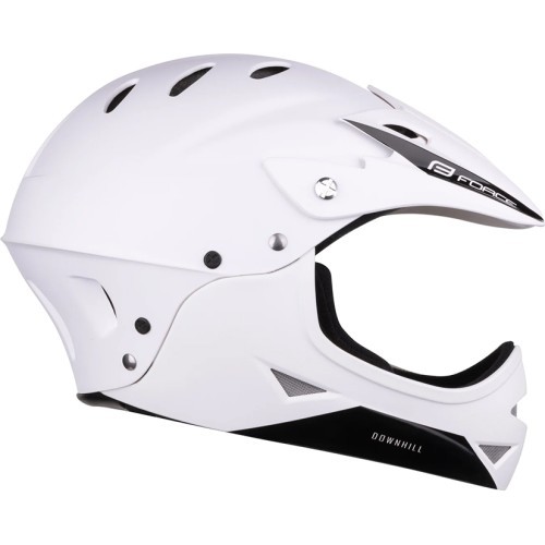 Children's helmet FORCE DOWNHILL Junior, size S-M (54-58 cm), white