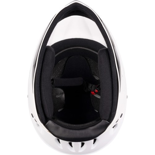 Vaikiškas šalmas FORCE DOWNHILL Junior // dydis S-M (54-58 cm) (balta)