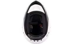 Vaikiškas šalmas FORCE DOWNHILL Junior // dydis S-M (54-58 cm) (balta)