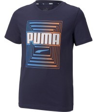 Puma Alpha Graphic Tee Junior T-Shirt Blue 847292 06