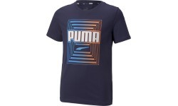 Puma Marškinėliai Paaugliams Alpha Graphic Tee Blue 847292 06