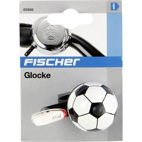 Dviračio skambutis Fischer Football (balta/juoda)