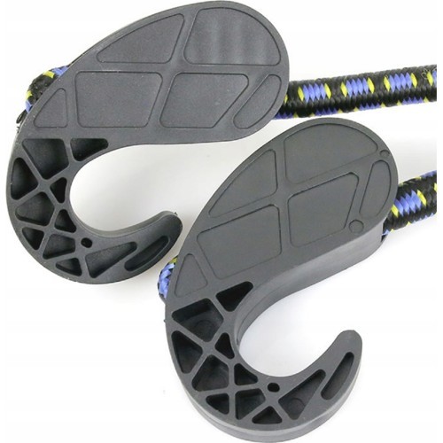 Adjustable Bungee Cargo Strap with Hooks Fischer 5-100cm (black/blue)