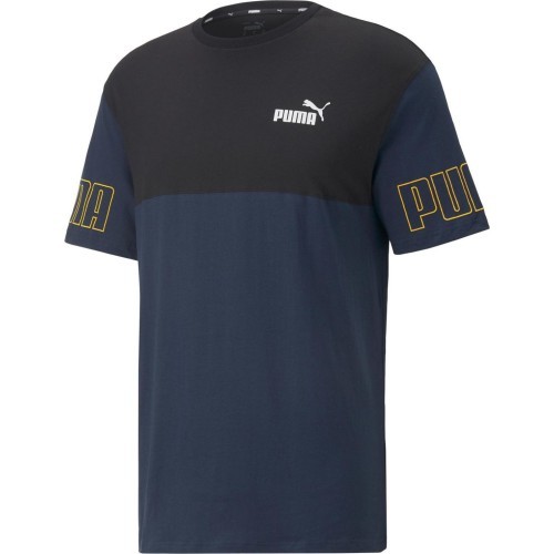 Puma Power Colorblock Men's T-Shirt Blue Black 671567 73