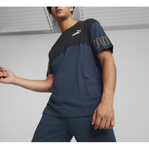 Мужская футболка Puma Power Colorb Blue Black 671567 73