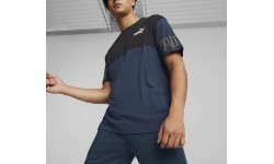 Puma Power Colorblock Men's T-Shirt Blue Black 671567 73