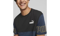 Puma Power Colorblock Men's T-Shirt Blue Black 671567 73